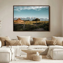 Rustic Farmhouse Wall Art Canvas Print – Framed Mountain by MyGreatCanvas | Canvas Wall Art Prints | Photo Prints & Wall Decor