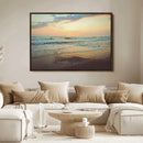 Sunset Seascape Wall Art Canvas Print – Framed Pastel Ocean by MyGreatCanvas | Canvas Wall Art Prints | Photo Prints & Wall Decor