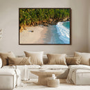 Tropical Beach Wall Art Canvas Print, Framed Ocean Waves and by MyGreatCanvas | Canvas Wall Art Prints | Photo Prints & Wall Decor