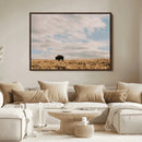 American Wild Bison Wall Art Canvas Print – Framed Rustic by MyGreatCanvas | Canvas Wall Art Prints | Photo Prints & Wall Decor