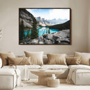 Canadian Rockies Wall Art Canvas Print – Framed Mountain by MyGreatCanvas | Canvas Wall Art Prints | Photo Prints & Wall Decor
