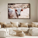 Majestic Texas Longhorn Bull Wall Art Canvas Print – Rustic by MyGreatCanvas | Canvas Wall Art Prints | Photo Prints & Wall Decor