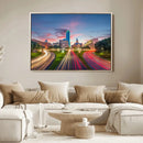 Dallas City Lights Large Wall Art Dallas Cityscape Canvas