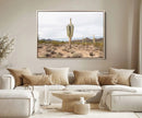 Saguaro Cactus Wall Art Canvas Print – Framed Desert