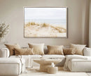 Beach Dunes Wall Art Canvas Print – Framed Serene Coastal