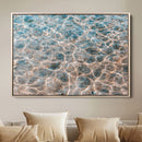 Clear Water Wall Art Canvas Print – Framed Sunlit Ocean