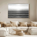 Monochrome Ocean Wall Art Canvas Print – Framed Moody Ocean by MyGreatCanvas | Canvas Wall Art Prints | Photo Prints & Wall Decor