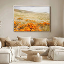 Golden Wildflowers Wall Art Canvas Print – Framed Hills by MyGreatCanvas | Canvas Wall Art Prints | Photo Prints & Wall Decor