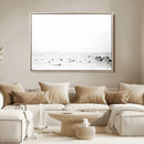 Monochrome Swimming Wall Art Canvas Print – Framed Ocean by MyGreatCanvas | Canvas Wall Art Prints | Photo Prints & Wall Decor