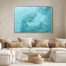 Fish Swarm Wall Art Canvas Print – Framed Marine Life Art by MyGreatCanvas | Canvas Wall Art Prints | Photo Prints & Wall Decor