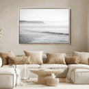 Black White Seascape Wall Art Canvas Print – Framed Ocean by MyGreatCanvas | Canvas Wall Art Prints | Photo Prints & Wall Decor