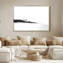 Black White Beach Wall Art Canvas Print – Framed Palm Trees by MyGreatCanvas | Canvas Wall Art Prints | Photo Prints & Wall Decor
