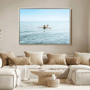 Swimming Relaxation Wall Art Canvas Print – Framed Peaceful by MyGreatCanvas | Canvas Wall Art Prints | Photo Prints & Wall Decor