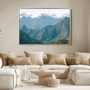 Misty Mountain Wall Art Canvas Print – Framed Cloudy Andean by MyGreatCanvas | Canvas Wall Art Prints | Photo Prints & Wall Decor