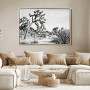 Joshua Tree Wall Art Canvas Print – Framed Desert Path Art by MyGreatCanvas | Canvas Wall Art Prints | Photo Prints & Wall Decor