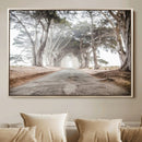 Cypress Tunnel Wall Art Canvas Print – Framed Misty Road Art by MyGreatCanvas | Canvas Wall Art Prints | Photo Prints & Wall Decor