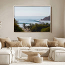 Tropical Beach Scene Wall Art Canvas Print – Framed Coastal by MyGreatCanvas | Canvas Wall Art Prints | Photo Prints & Wall Decor