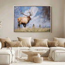 Mountain Elk Wall Art Canvas Print – Framed Rustic Wildlife by MyGreatCanvas | Canvas Wall Art Prints | Photo Prints & Wall Decor