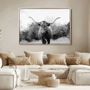 Longhorn Photography Wall Art Canvas Print – Framed Western by MyGreatCanvas | Canvas Wall Art Prints | Photo Prints & Wall Decor