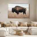 Rustic Bison Decor Wall Art Canvas Print – Framed Buffalo by MyGreatCanvas | Canvas Wall Art Prints | Photo Prints & Wall Decor