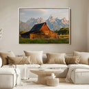 Rustic Barn Wall Art Canvas Print – Framed Western Landscape by MyGreatCanvas | Canvas Wall Art Prints | Photo Prints & Wall Decor