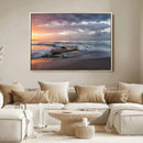 Ocean Sunset Wall Art Canvas Print – Framed Serene Coastal by MyGreatCanvas | Canvas Wall Art Prints | Photo Prints & Wall Decor