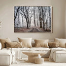 Winter Forest Wall Art Canvas Print – Framed Frosty Woodland by MyGreatCanvas | Canvas Wall Art Prints | Photo Prints & Wall Decor