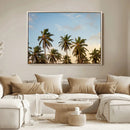 Palm Trees Wall Art Canvas Print – Framed Tropical Vibes Art by MyGreatCanvas | Canvas Wall Art Prints | Photo Prints & Wall Decor
