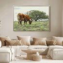 Texas Longhorn Wall Art Canvas Print – Framed Rustic Ranch by MyGreatCanvas | Canvas Wall Art Prints | Photo Prints & Wall Decor