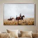 Western Cowboys Wall Art Canvas Print – Rustic Prairie