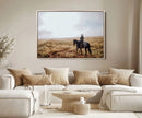 Cowboy Wall Art Canvas Print – Framed Western Rustic Ranch