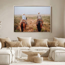 Cowboy Wall Art Canvas Print – Framed Western Ranch Scene by MyGreatCanvas | Canvas Wall Art Prints | Photo Prints & Wall Decor