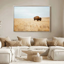 Buffalo Wall Art Canvas Print – Framed Western Wildlife by MyGreatCanvas | Canvas Wall Art Prints | Photo Prints & Wall Decor