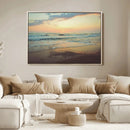 Sunset Seascape Wall Art Canvas Print – Framed Pastel Ocean by MyGreatCanvas | Canvas Wall Art Prints | Photo Prints & Wall Decor