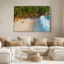 Tropical Beach Wall Art Canvas Print, Framed Ocean Waves and by MyGreatCanvas | Canvas Wall Art Prints | Photo Prints & Wall Decor
