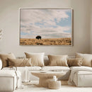 American Wild Bison Wall Art Canvas Print – Framed Rustic by MyGreatCanvas | Canvas Wall Art Prints | Photo Prints & Wall Decor