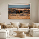 Western Framed Bison Wall Art Canvas Print by MyGreatCanvas | Canvas Wall Art Prints | Photo Prints & Wall Decor