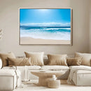 Wall Art Canvas Print Shiny Blue Sea and Beach by MyGreatCanvas | Canvas Wall Art Prints | Photo Prints & Wall Decor