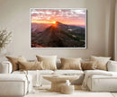 Mountain Sunrise Wall Art Canvas Print – Alpine Ridge