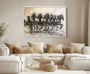 Galloping Horses Wall Art Canvas Print – Framed Wild