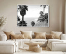 Palm Trees Wall Art Canvas Print – Framed Coastal Ocean