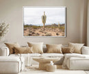 Saguaro Cactus Wall Art Canvas Print – Framed Desert