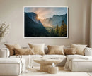 Yosemite Valley Wall Art Canvas Print – Framed Mountain