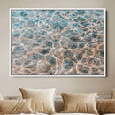 Clear Water Wall Art Canvas Print – Framed Sunlit Ocean