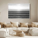 Monochrome Ocean Wall Art Canvas Print – Framed Moody Ocean by MyGreatCanvas | Canvas Wall Art Prints | Photo Prints & Wall Decor