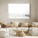 Monochrome Swimming Wall Art Canvas Print – Framed Ocean by MyGreatCanvas | Canvas Wall Art Prints | Photo Prints & Wall Decor