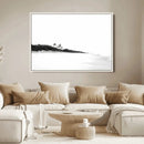 Black White Beach Wall Art Canvas Print – Framed Palm Trees by MyGreatCanvas | Canvas Wall Art Prints | Photo Prints & Wall Decor