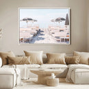 Minimalist Beach Wall Art Canvas Print – Framed Pastel Sand by MyGreatCanvas | Canvas Wall Art Prints | Photo Prints & Wall Decor