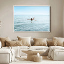 Swimming Relaxation Wall Art Canvas Print – Framed Peaceful by MyGreatCanvas | Canvas Wall Art Prints | Photo Prints & Wall Decor