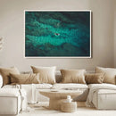 Ocean Surf Wall Art Canvas Print – Framed Vibrant Blue by MyGreatCanvas | Canvas Wall Art Prints | Photo Prints & Wall Decor